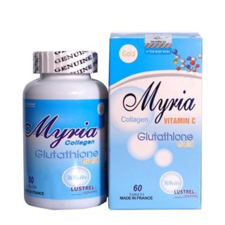 Viên uống trắng sáng da MYRIA - Bổ sung Glutathion, Collagen hàm lượng cao... lọ 60 viên - Nhập khẩu Pháp
