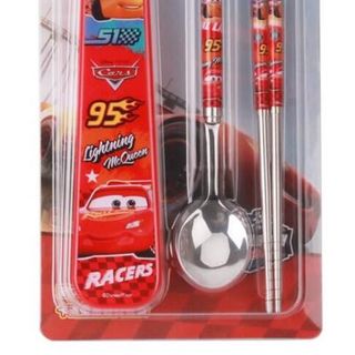 Bộ muỗng đũa inox in hình Disney Kèm hộp đựng cho bé