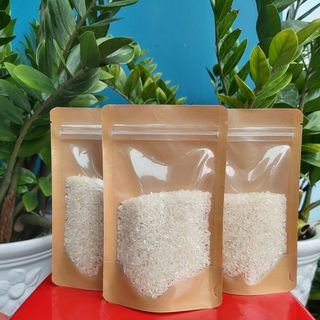 Túi Zipper đáy đứng 2 ghép một mặt Kraff có phủ mờ - một mặt trong