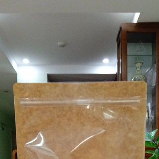 Túi Zipper đáy đứng 2 ghép một mặt Kraff có phủ mờ - một mặt trong