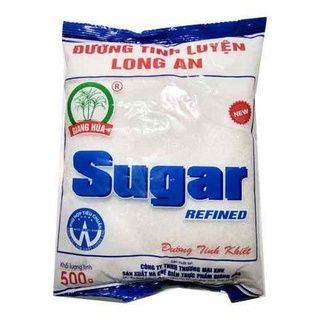 Đường cát trắng Tinh luyện Long An túi 500g Bao 20 kg