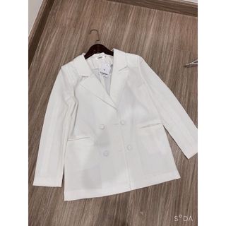 Áo blazer nữ dáng dài The workshop , áo khoác vest nữ công sở dài tay dáng rộng phong cách Hàn Quốc