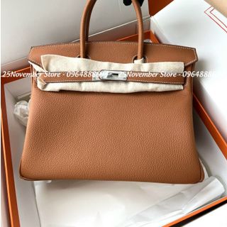 Túi Xách Nữ -Size 25Cm -Màu Nâu-Tag Bạc Bán Sỉ-Bán Buôn