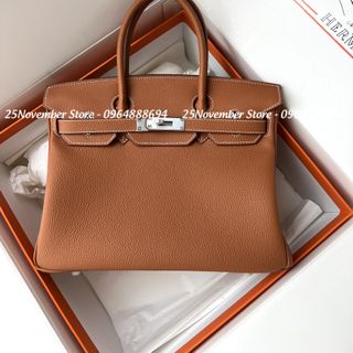 Túi Xách Nữ -Size 25Cm -Màu Nâu-Tag Bạc Bán Sỉ-Bán Buôn