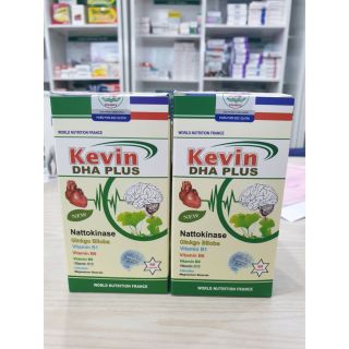 Viên uống bổ não KEVIN lọ 60 viebe- Hoạt huyết, tiền đình, ngăn đột quỵ, đau đầu, mata ngủ... Nhập khẩu Pháp