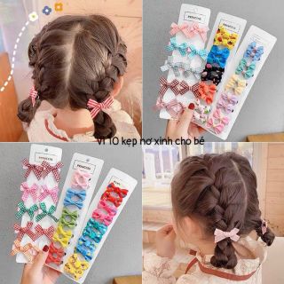 VỈ 10 KẸP NƠ CHO BÉ