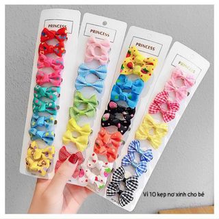 VỈ 10 KẸP NƠ CHO BÉ