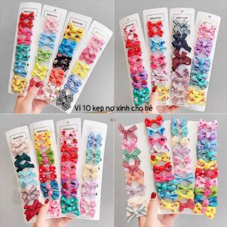 VỈ 10 KẸP NƠ CHO BÉ