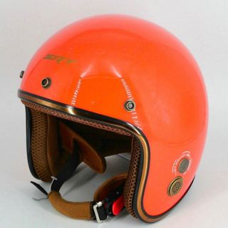 Mũ bảo hiểm 3/4 Ruby SRT Màu Kem - viền đồng, lót nâu cao cấp BH 12 tháng - TẶNG KÈM KHĂN ĐA NĂNG ĐEN