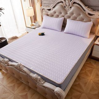 Ga trải giường chiếu điều hòa cao cấp và hai vỏ gối cao su non siêu êm mát mùa hè ấm mùa đông