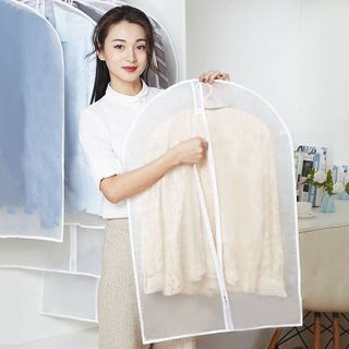 HL061-Túi bọc quần áo túi nilon bọc đựng để bảo quản vest quần áo chống bụi trong suốt bao trùm cất treo tủ tiện dụng