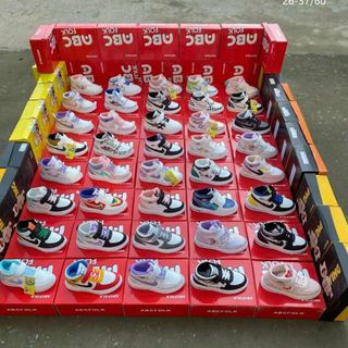 Giày thể thao trẻ em cổ cao chất da mềm êm chân K490