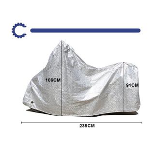 OXM01-Bạt phủ xe máy loại dày áo trùm phủ bọc che nắng mưa xe máy các dòng phân khúc từ nhỏ tới lớn vải tráng nhôm cao cấp