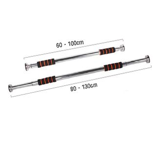 SP011 ( mút ngắn) -Thanh tập xà đơn treo tường gắn cửa nhiều cỡ từ 62-150cm tùy chỉnh phù hợp tập gym tại nhà tăng cơ bắp