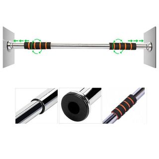SP011 ( mút ngắn) -Thanh tập xà đơn treo tường gắn cửa nhiều cỡ từ 62-150cm tùy chỉnh phù hợp tập gym tại nhà tăng cơ bắp