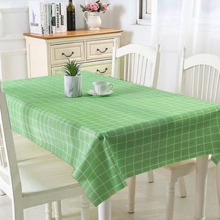 Khăn trải bàn vintage caro Khăn trải bàn học bàn ăn trang trí phòng khách decor vải nhựa PVC chống thấm nước