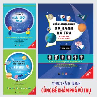 Combo Sách tranh cùng bé khám phá vũ trụ (3 cuốn)