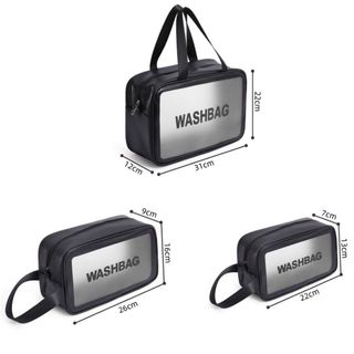 HL008-Túi đựng mỹ phẩm du lịch đựng đồ trang điểm sang trọng tiện dụng Washbag trong suốt chống thấm nước tiện dụg