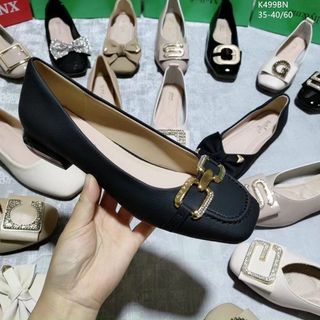 Giày búp bê nữ chất da mềm êm chân K499