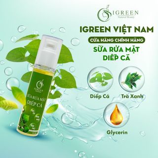 Sữa rửa mặt diếp cá hỗ trợ giảm mụn giảm thâm