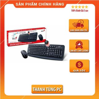 Combo Bàn Phím Chuột Không dây Máy Tính Genius Smart KM-8100 Chính Hãng Tiện lợi Siêu Bền
