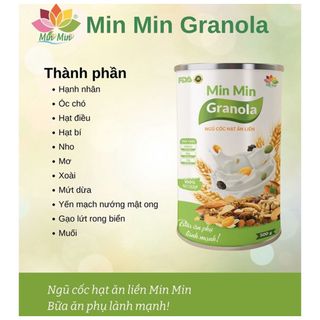 Ngũ cốc hạt ăn liền MinMin Granola 500gr
