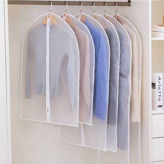 Túi bọc quần áo treo tủ chống bụi chống thấm có khóa kéo