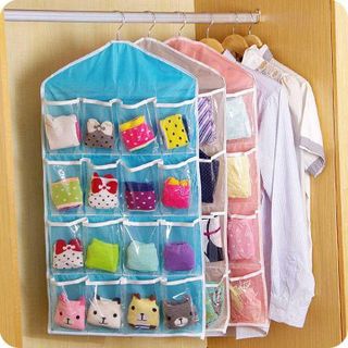 HL050-Túi đựng đồ treo đồ treo tường 16 ngăn tiện ích giúp bạn sắp xếp đồ lót, đồ dùng gia đình tiết kiệm diện tích