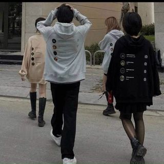 Áo khoác hoodie nỉ logo in máy ảnh form dưới 70kg
