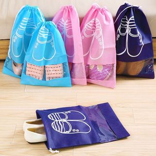 -HL046-Túi đựng giày đá bóng dép du lịch túi vải dây rút dựng giày thể thao giầy đá banh tiện lợi chống bụi bẩn