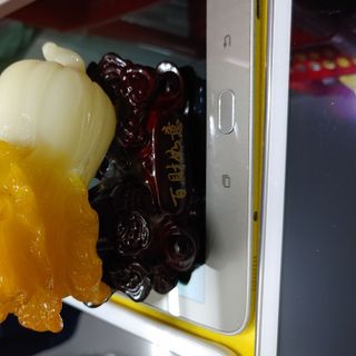 Vật phẩm phong thủy bắp cải đế gỗ