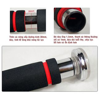 SP011 ( Mút dài)-Thanh tập xà đơn treo tường gắn cửa nhiều cỡ từ 62-150cm tùy chỉnh phù hợp tập gym tại nhà tăng cơ bắp