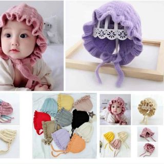Mũ len bèo cho bé phong cách Hàn quốc giá sỉ
