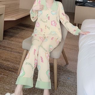 Tay Dài Quần Dài Cổ Sen 2 Lá