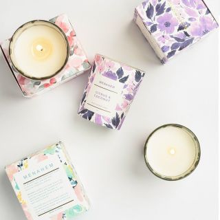 Nến thơm không khói cao cấp Menahem nến thơm thư giãn tinh dầu thiên nhiên
