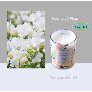 Nến thơm không khói cao cấp Menahem nến thơm thư giãn tinh dầu thiên nhiên