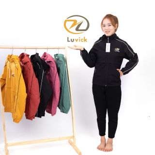 Áo gió nữ lót nỉ chống rét chống nước
