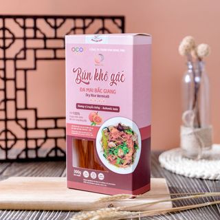 BÚN KHÔ GẤC (HỘP 300GRAM) - 100% HỮU CƠ