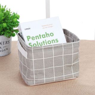 Giỏ vải đựng đồ cá nhân văn phòng xinh xắn, Hộp vải mini đựng quần áo đồ lót đồ chơi đa năng đồ tiện dụng
