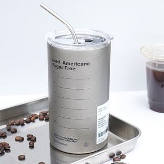 HL069-70--Cốc Giữ Nhiệt Cao Cấp Inox 304 Có Ống Hút Và Nắp Chống Trào- Ly Giữ Nhiệt Iced Americano 360-600ML Thời Gian 6 - 8 Tiếng