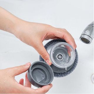 Dụng Cụ Cọ Xoong Nồi Thông Minh Tích Hợp Bình Đựng Xà Phòng, Cọ Bếp, Cọ Bát-rửa chén Đa Năng Tiện Lợi