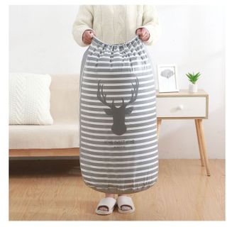Túi đựng chăn màn túi đựng quần áo mền gối cỡ lớn 135L dây rút nhựa Peva chống thấm ẩm mốc bụi bẩn cực tốt