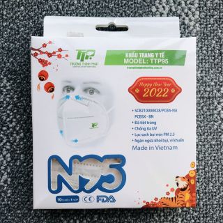 [THÙNG/40 HỘP] KHẨU TRANG KN95 TTP KHÔNG VAN