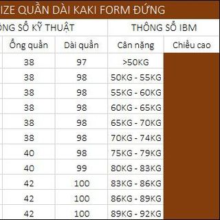 QUẦN DÀI KAKI TRUNG NIÊN FORM ĐỨNG VẢI DÀY DẶN, NHIỀU MÀU