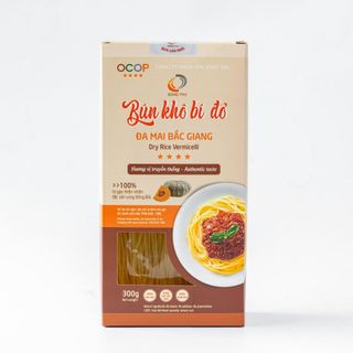 BÚN KHÔ BÍ ĐỎ ( HỘP 300 GRAM) - BÚN GẠO SẠCH HỮU CƠ