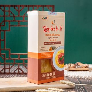 BÚN KHÔ BÍ ĐỎ ( HỘP 300 GRAM) - BÚN GẠO SẠCH HỮU CƠ
