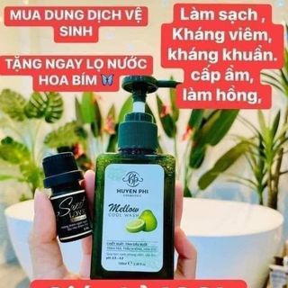 dung dịch vệ sinh mellow huyền phi tặng kèm nước hoa bím giá sỉ