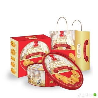 Bánh quy bơ Serểna hộp thiếc Indonesia