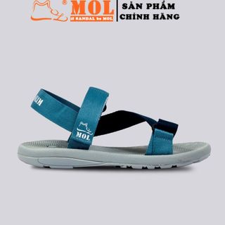 Sandal nam nữ unisex MOL quai chữ Z MS1166XD màu xanh giá sỉ