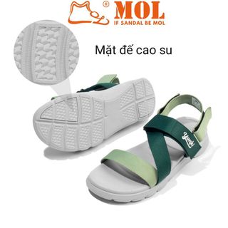 Sandal nam Yanki quai chữ Z mã số YY021XL màu xanh rêu giá sỉ